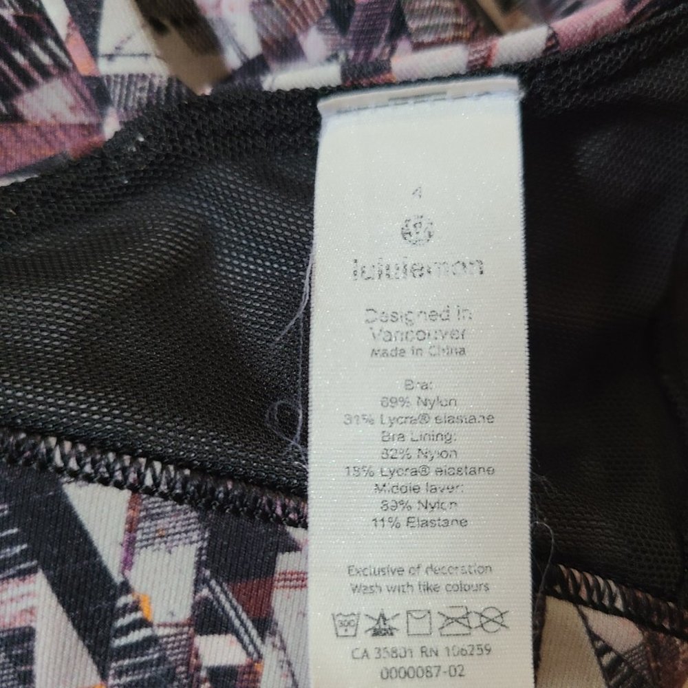 Lululemon Free To Be Serene Sports Bra Light Support Kaleidoscopic Pink Multi - Picture 6 of 8
